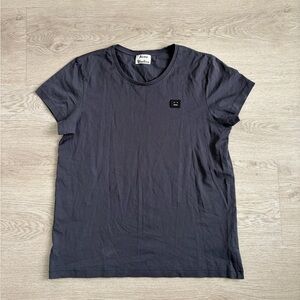 Acne Dark Gray Short Sleeve Tee
